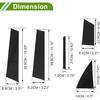 Door Pillar Window Trim for Chrysler 200 2011-2014 Black Front Rear Left Right Anti Scratch Sticker Pillar Posts Cover 10 Pcs