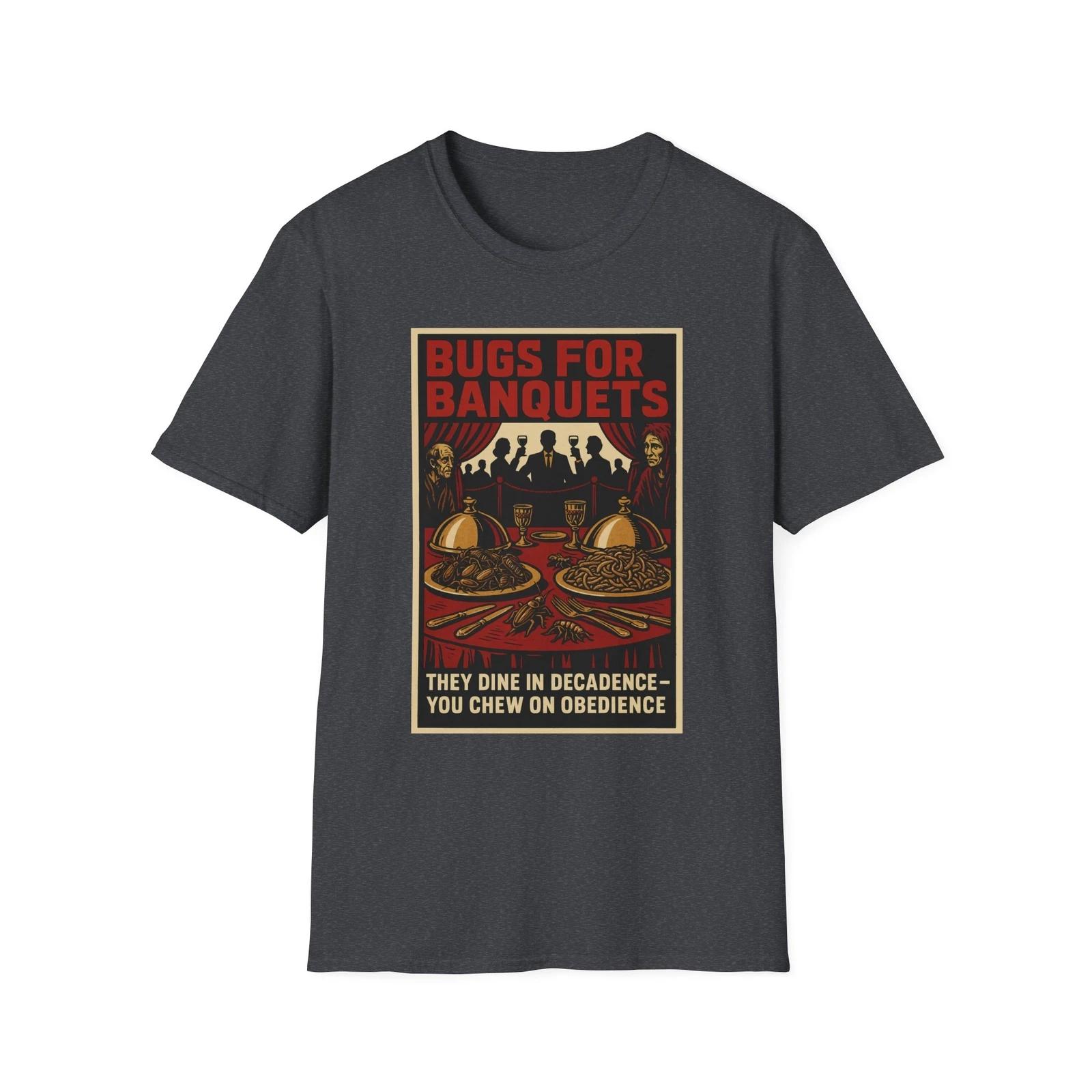 

Bugs for Banquets Shirt, Stop Agenda 2030, Red Pill Shirt, Patriotic Tee, USA M