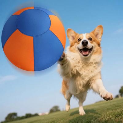 18 Zoll Hüteball für Hunde Aufblasbarer Beruhigungs-Jumbo-Ball mit Bezug Reißfester Hundetrainingsball für Große Rassen Aktives Spielen Bewegung