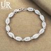 925 Sterling Silver Hollow Bead Bracelet Fashionable Wedding Jewelry