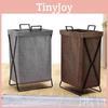 Foldable Laundry Bin With Handles For Dormitory Bathroom Bedroom Use