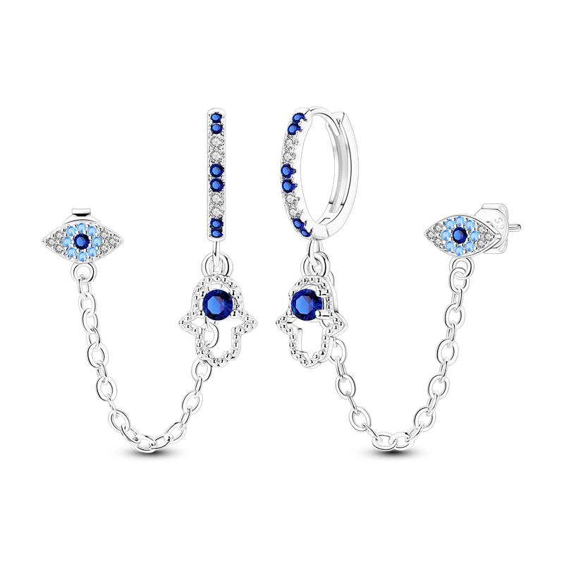 Women Hoop Earrings 2025New 925 Silver Sweet Cherry Earring Wedding Engagement For Girlfriend Wife Birthday Gift