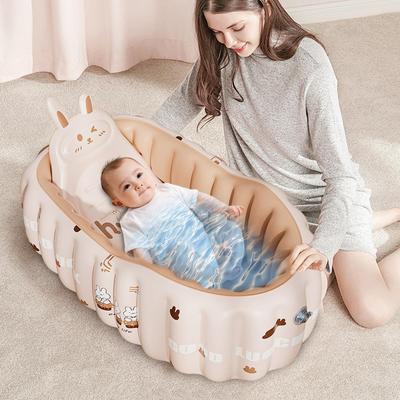 Aufblasbare Wanne Baby Aufblasbare Reisebadewanne Für Baby Faltbares Duschzubehör Mit Pumpe Zum Baden Schwimmen Zuhause Reisen