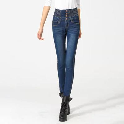 Dámské džínové kalhoty Jeans Vysoký pas Úzké džíny Dámské vysoce elastické strečové džíny Velká velikost