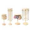 Fashionable Adjustable Sturdy Wood Necklace Holder Creative Jewelry Display Stand Portable for Space Saving Storage