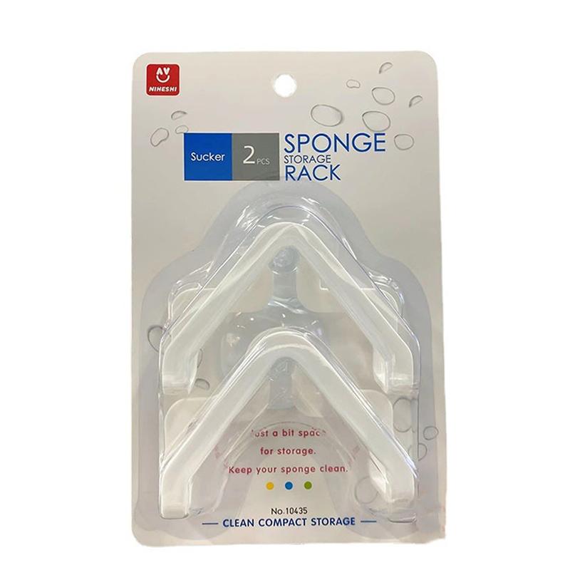 2 szt. Organizer kuchenny z przyssawką do zlewu, stojak na gąbki do przechowywania