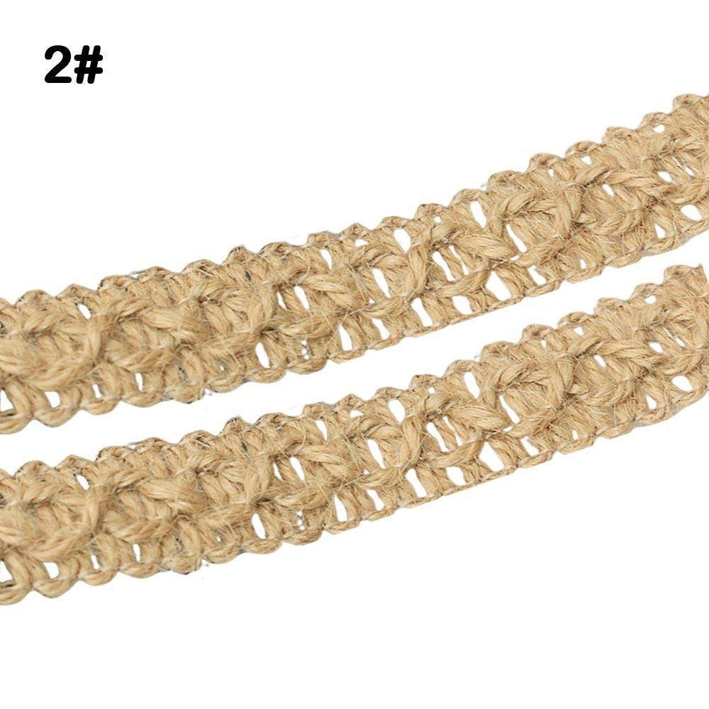 10 Meter Burlap Ribbons Handicraft Weavin Jute Yarn Retro Jute Burlap Ribbons  DIY Arts