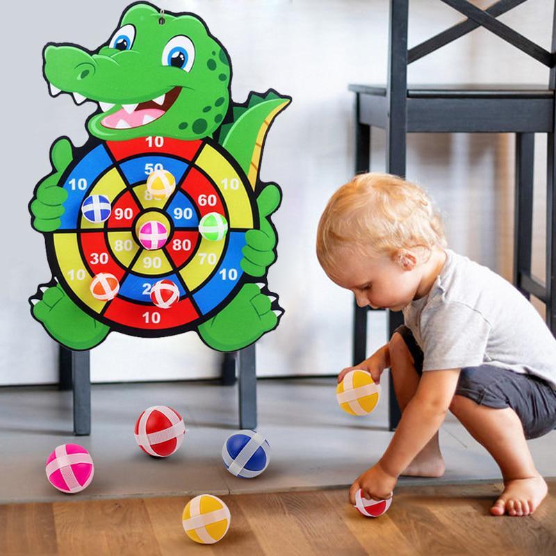 Montessori Throw Sport SlingsTarget Sticky Ball Dartboard Basketball Board Games Educational Children's outdoor Game toy