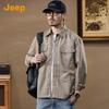 Men's Multi-Pocket Workwear Shirt Jacket