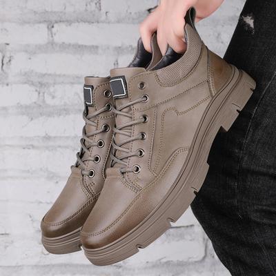 Fashion High Quality Outdoor Hiking Ankle Boots Male Boots Winter Boots Men Lace-Up Low Top Men Casual Shoe Genuine Leather Men Sneakers