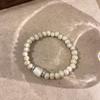 JMXD-Versatile Cream Handmade Ceramic Bracelet Bracelet Women's Niche Design High-end National Tide Antique Beaded Jewelry