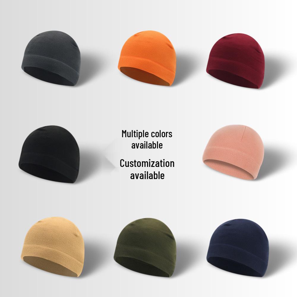 Windproof Fleece Lined Cycling Beanie - Warm Winter Ski Helmet Liner Hat