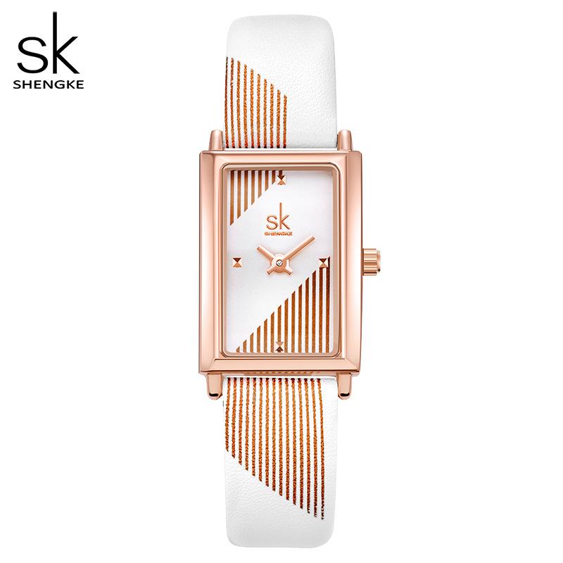 Ladies Watch Women S Fashion Stripe Niche Premium Square Watch Waterproof Watch 0165