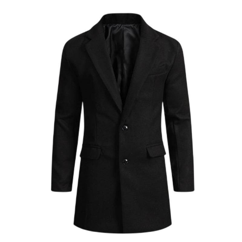 New woolen coat men's thickened coat order surge woolen suit