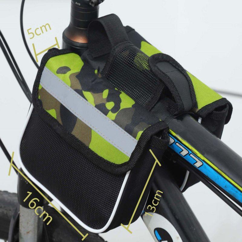 

New bicycle road bike trailer, cycling bag, saddle bag, sports outdoor bag. Medium камуфляж зелений колір