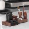 Drewniana Stacja Ubijaka Akcesoria do Kawy Uchwyt na Narzędzia do Kawy Drewniana Stacja Ubijaka Materiał Drewniany Prezent dla Miłośników Kawy