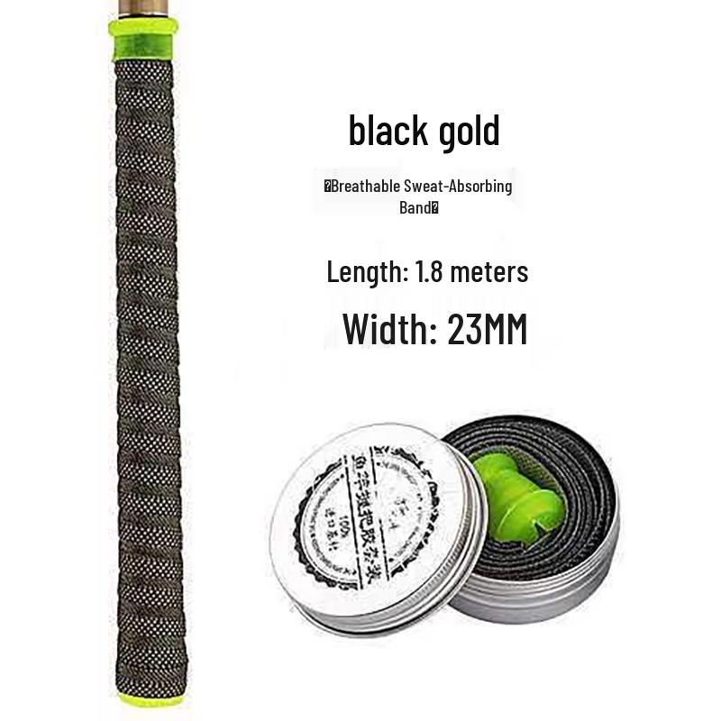 

Нескользящая лента для рукоятки удилища с силиконовым стопором и напульсником