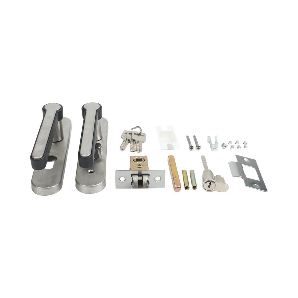 Security Focused Bathroom Door Lock Stainless Steel Construction for Longevity