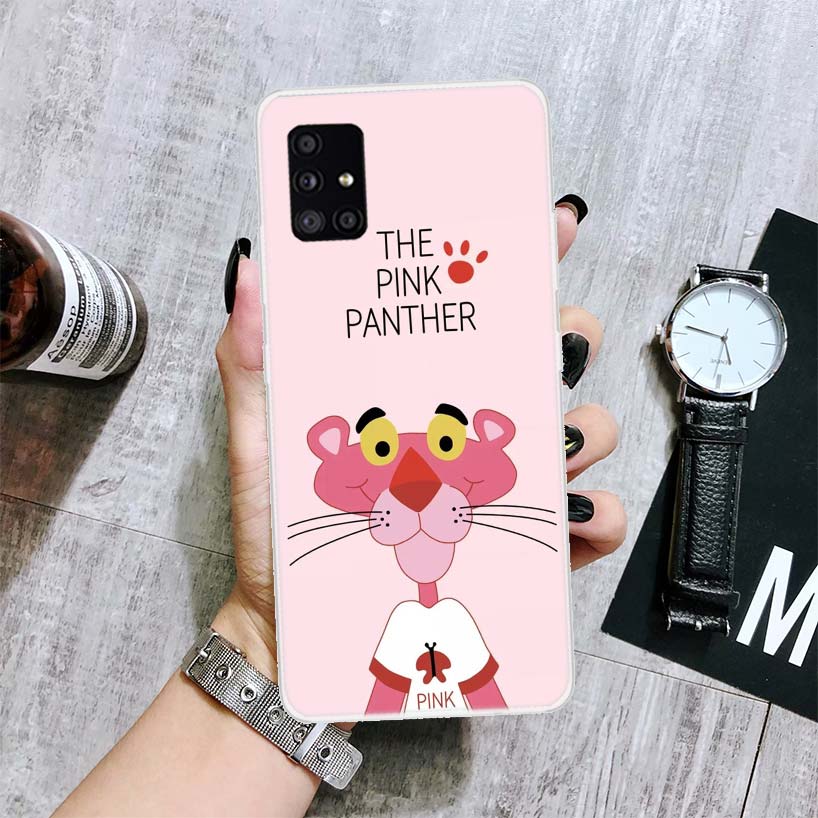 

Чехол для телефона с рисунком «Розовая пантера» для Samsung Galaxy A12 A22 A32 A42 A52 A72 A51 A71 5G A41 A31 A21 A02S M12 M21 M31 M30S Fundas Samsung A12 5G
