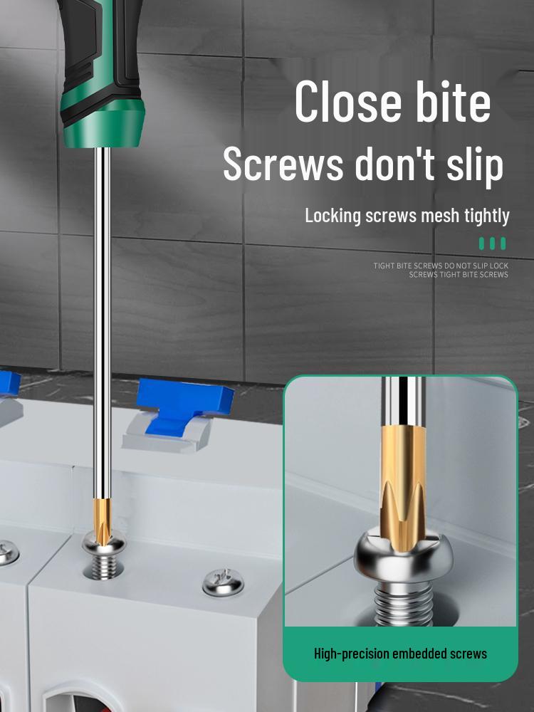 11-Piece Industrial Grade Magnetic Electrician Screwdriver Set - S2 Phillips & Slotted