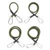 Heavy Duty Bungee Cord Elastic Tie Strap String with Carabiner Hook Strong Elastic Rope Cycling Luggage Packing Ropes