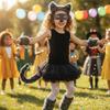Wolf Costume Accessories Furry Set Fuzzy Animal Tail for Kids,