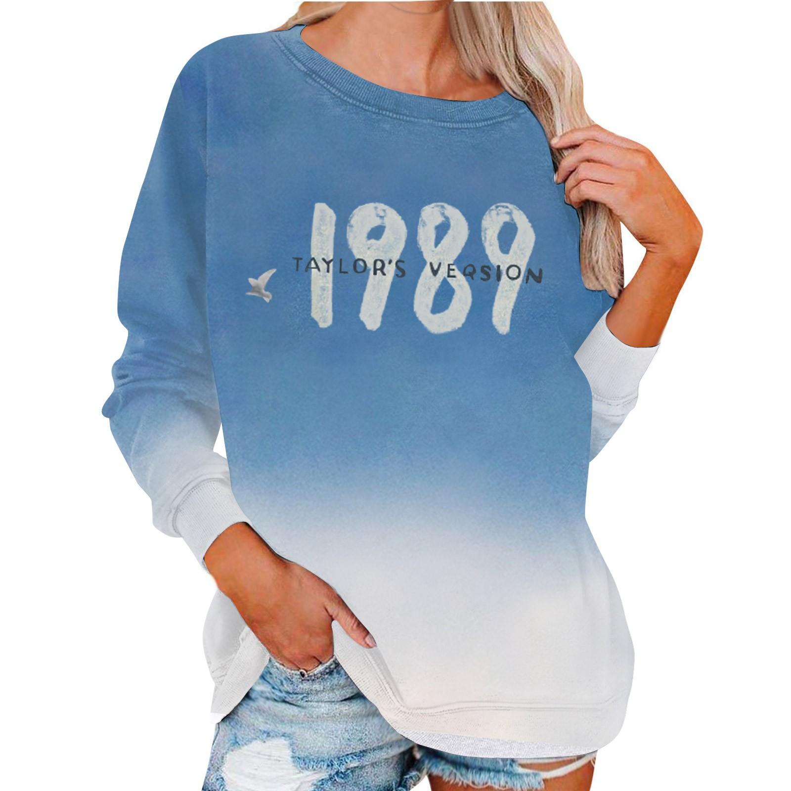 

Женские повседневные модные толстовки с длинным рукавом и круглым вырезом с принтом Хэллоуина, пуловер, топ S хаки