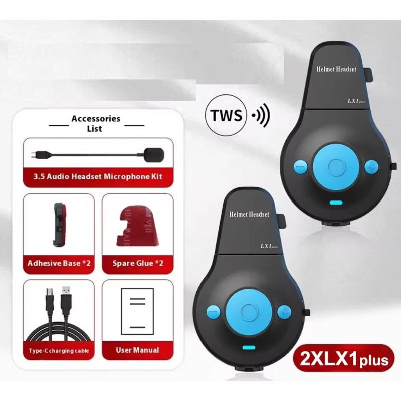ABS Noise Cancelling Shock Resistant Lightweight IP67 Dustproof Bike Helmet Communication System Wireless Connectivity