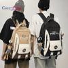 Burden-reducing All-match Female Large-capacity Letter Design Backpack Couple Leisure Backpack