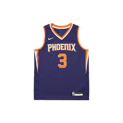 Nike Casual Sports Set Color Block Pullover Brand Logo Print Quick-Dry Breathable Kids Basketball Jersey Suns Team Paul 3 3Z2B7BZ2P-SUNCP