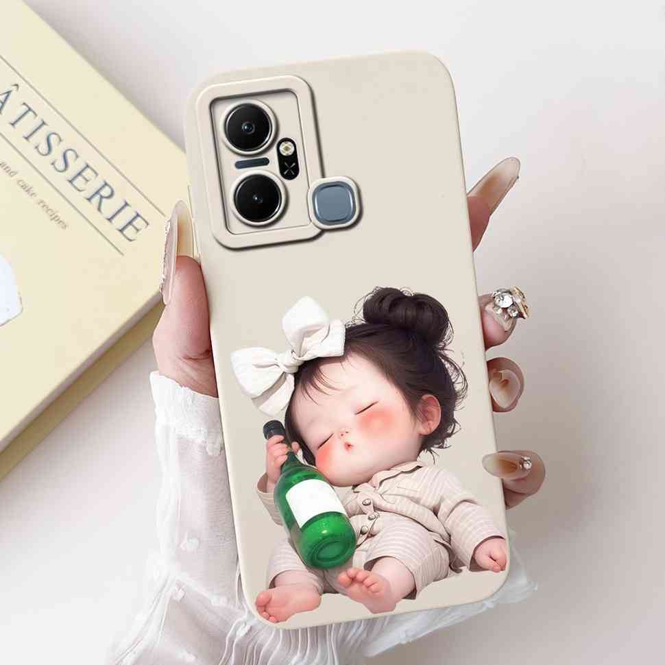 For Infinix Smart 6 Plus X6823C Case Luxury Floral Fashion Soft Silicone Cover For Infinix Smart 6Plus X6823 6.6" Phone Case