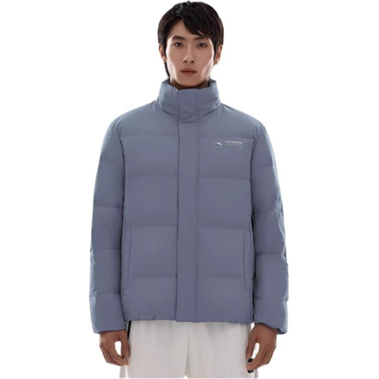 ANTA Variety Training Collection Down Jackets Men's Gray Stand Collar Thickened Other 952247944-3