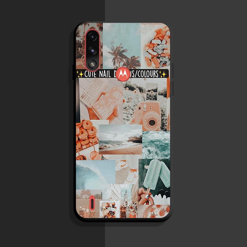 Per Moto E7i Power Custodia TPU Morbida Moda Paraurti in silicone Capa per Motorola Moto E7 Power Plus + Custodie per telefoni E7Power E 7i 7 Cover