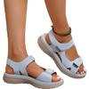 New Summer Women's Plus Size Platform Casual Sandals One-Strap Velcro Slip-On Shoes