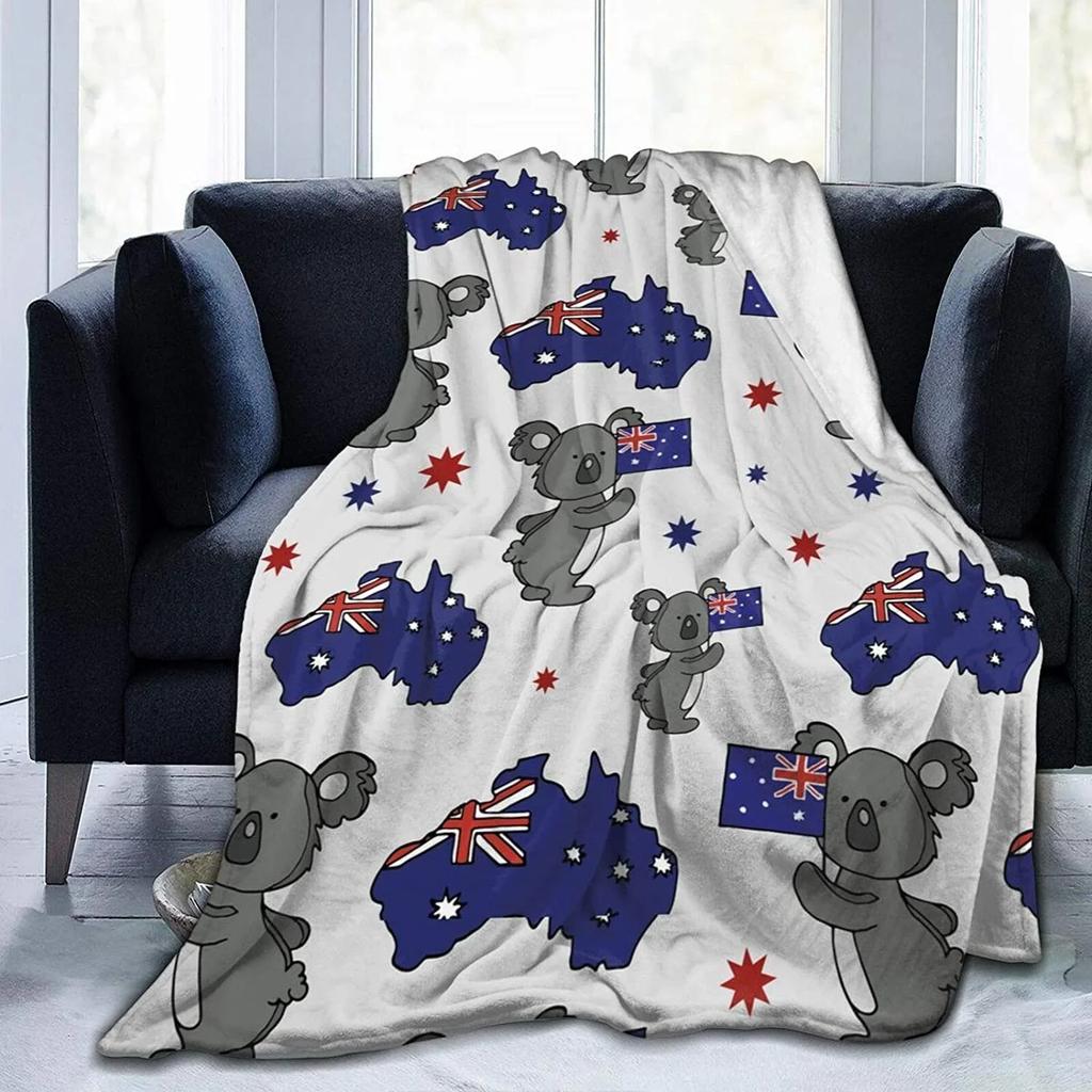 Śliczny Koala różowe serce motyw flanelowy kocyk dla dzieci mężczyźni kobiety miękkie ciepłe koce i narzuty na kanapę podróż Camping