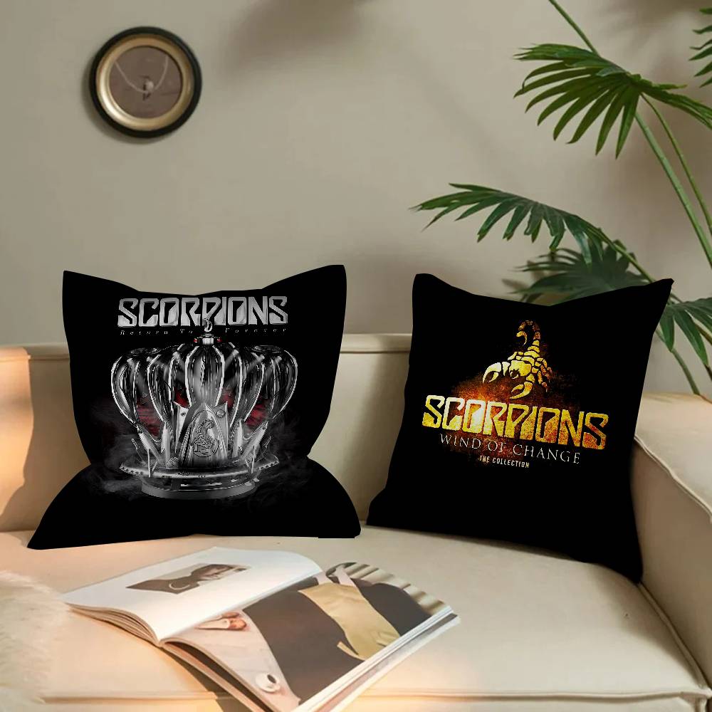 Hard Rock Band S-Scorpions Cushion Cover Pillow Cover Decor Pillowcase Printed Cushion Case for Couch