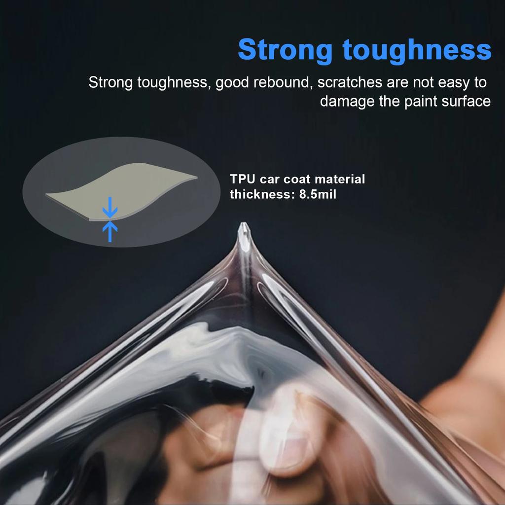 TPU Paint Protective Film for Volvo EX90 2025 Headlight, Rearview Mirror, B Pillars - Anti-Scratch Clear Protection