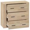 vidaXL Sideboard Sonoma-Eiche 80x33x70 cm Holzwerkstoff