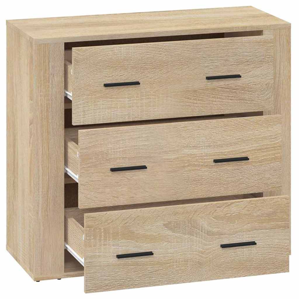 vidaXL Sideboard Sonoma-Eiche 80x33x70 cm Holzwerkstoff