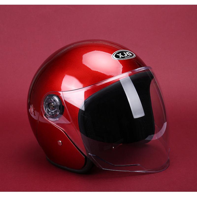 

Universal Electric Scooter & Motorcycle Helmet - All-Season, UV Protection, Unisex Design Tinted Sunscreen Lens