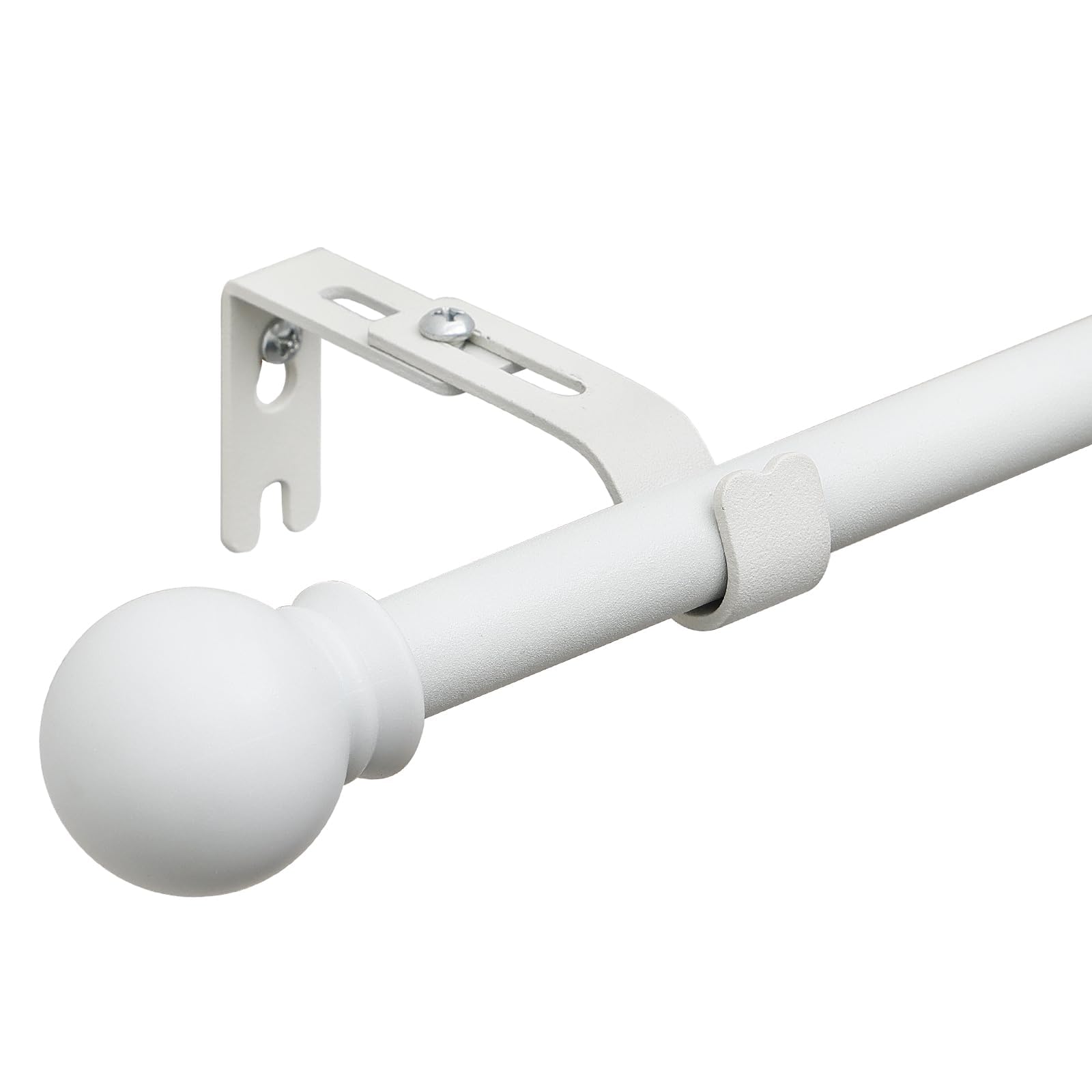 

Карнизы Металлический карниз Тяжелые карнизы с белыми кронштейнами 71-330 см, 1,5 см Набор, белый