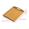 Bamboo Serving Tray Breakfast BBQ Party Buffet Platter for Lunch Dinner Appetizers