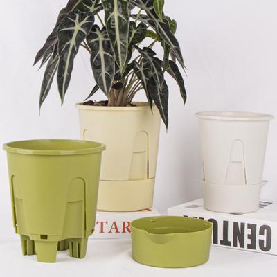 Vaso Autoirrigável Vaso de Flores com Reservatório Prato Vaso Ventilado para Plantas Phalaenopsis Orquídeas de Interior Casa Varanda Mesa de Escritório