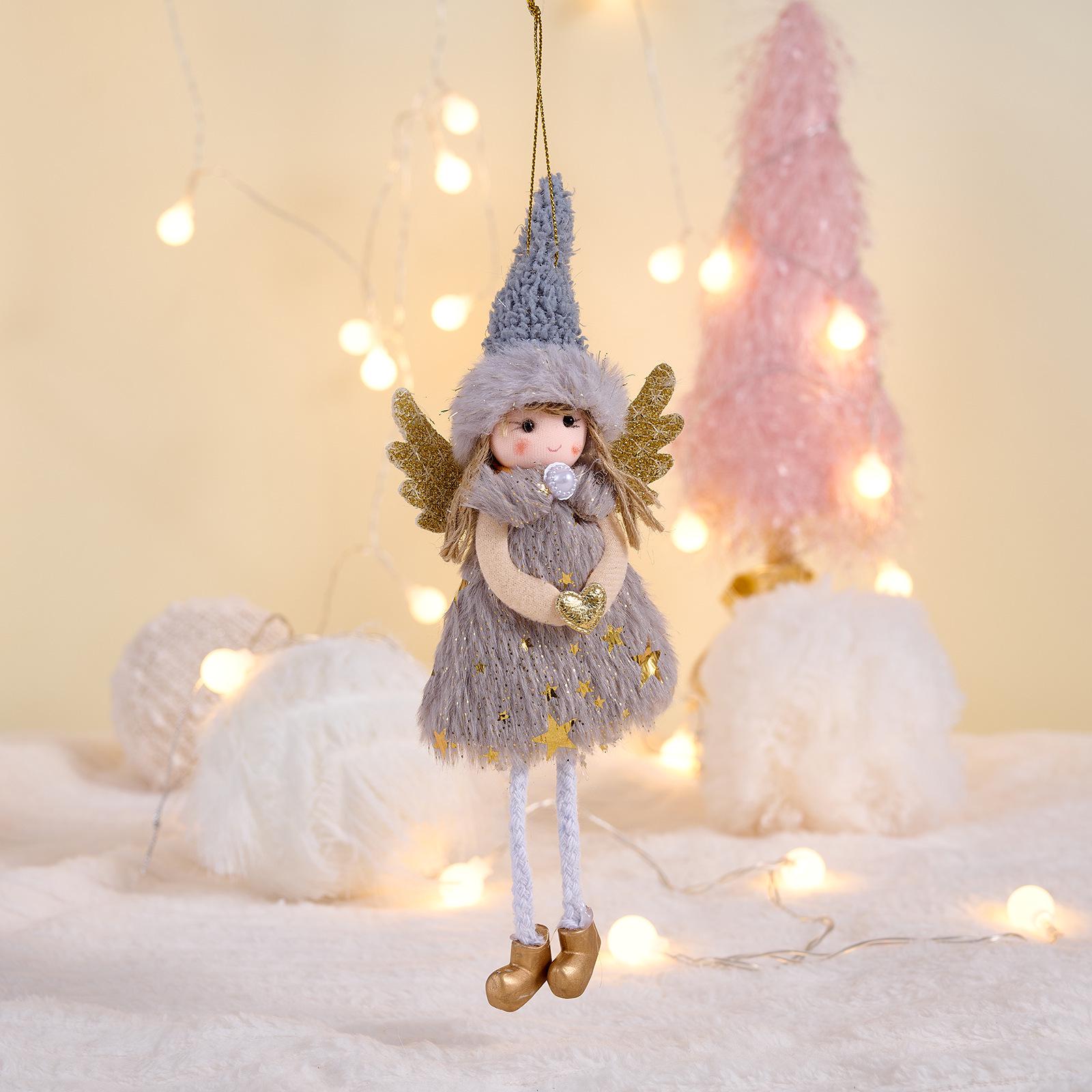 Angel Antler Pendant: Cute Christmas Tree Ornament with Pink Wings