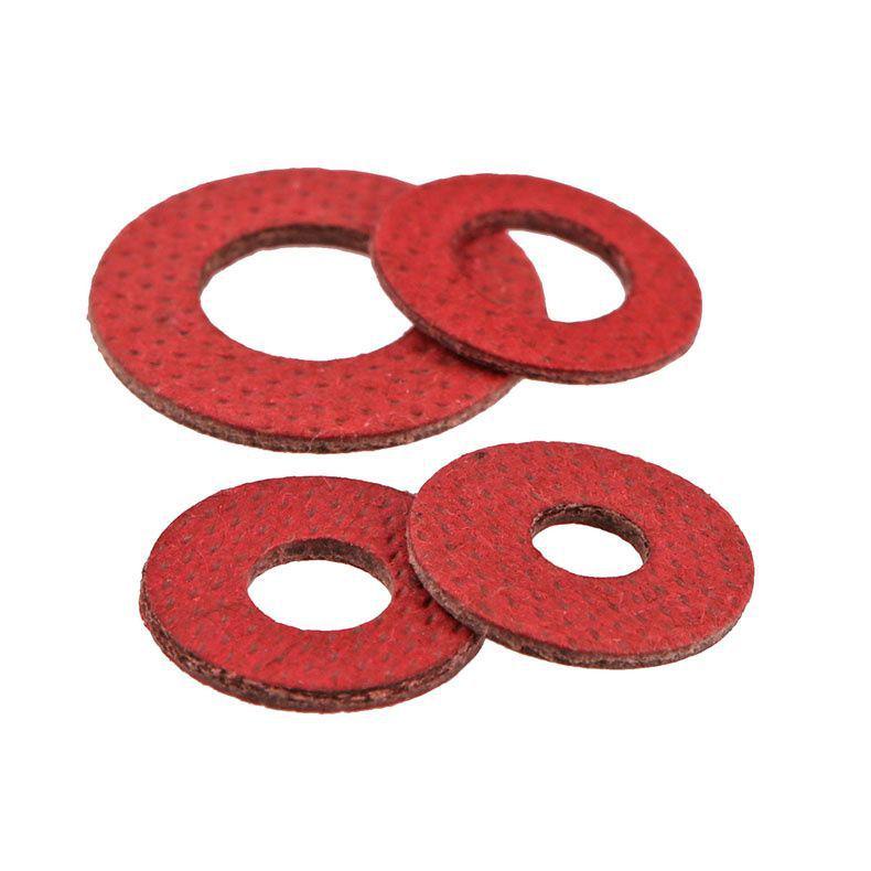 High-Temperature Red Bakelite Insulating Washer – Round Flat Shock-Absorbing Screw Fastener