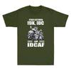 Dödskalle Biker Fast Mellan Vet Inte Bryr Mig Inte Och Bryr Mig Inte Om Ett Skit Vintage Unisex Kortärmad T-shirt