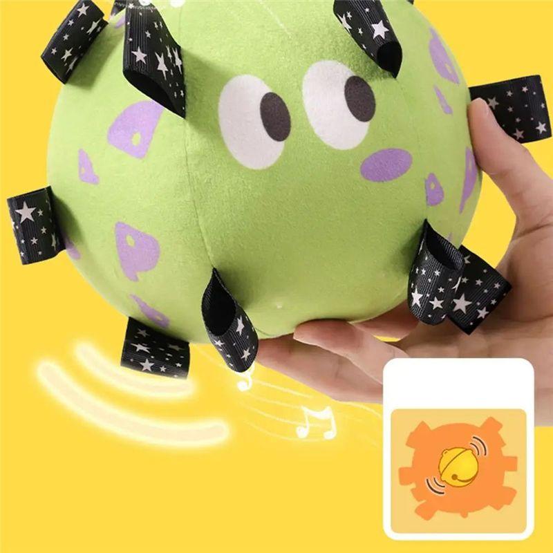 Practical-Dog Vocal Ball Plush Funny Interactive Pet With Bells Cleaning Tooth Chew For Small Large Dogs Cats Puppy