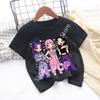 Girls KPOP Idol Group Print Short Sleeve Boys and Girls TShirt Cute Cartoon Graphic Tee Kids Summer Casual Top
