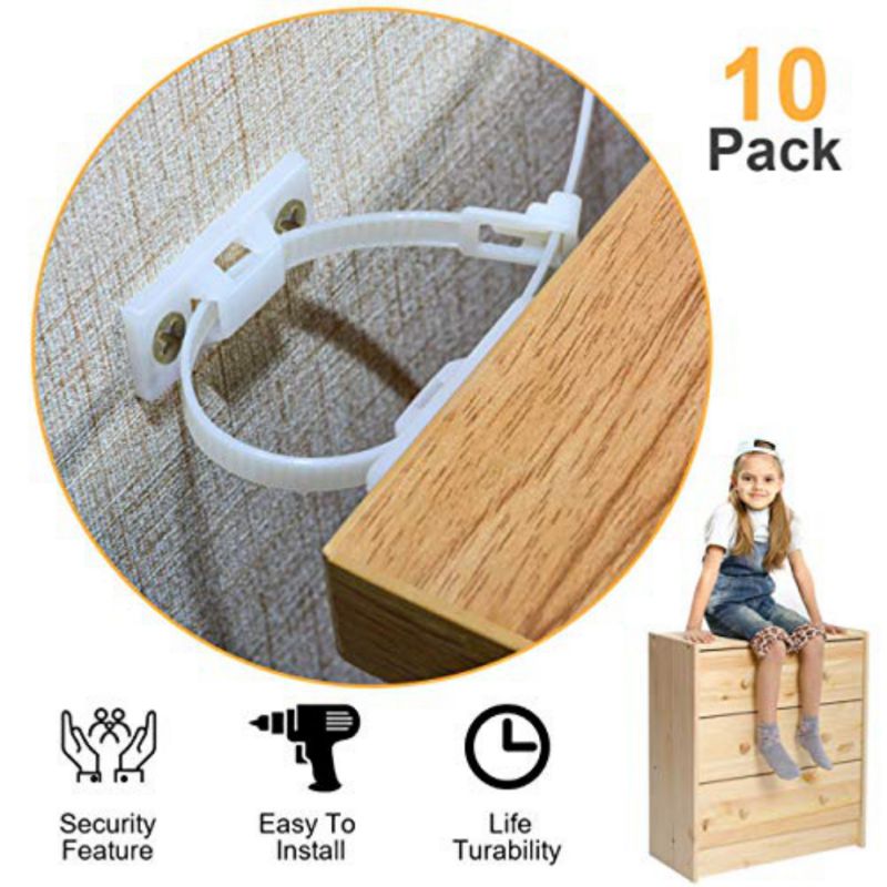 Compre 10 Packs Furniture Straps Baby Proofing Anchors Anti Tip Kit Wall Anchor Protect Children S And Pets Barato Frete Grátis Avaliações Reais Com Fotos Joom - How To Protect The Wall From Furniture Compre 10 Packs Furniture Straps Baby Proofing Anchors Anti Tip Kit Wall Anchor Protect Children S And Pets Barato Frete Grátis Avaliações Reais Com Fotos Joom - How To Protect The Wall From Furniture