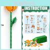 Bloemenboeket Kerst Aftelkalender Adventskalender Blind Box Blokkenset Met Doe-het-zelf Plezier Voor Huis Vakantie Decoratie